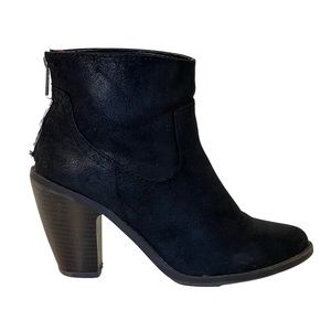 MASSIMO • Black Ankle Booties - 7 1/2